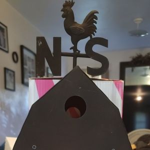 Pink Zebra Weather Vane Shade